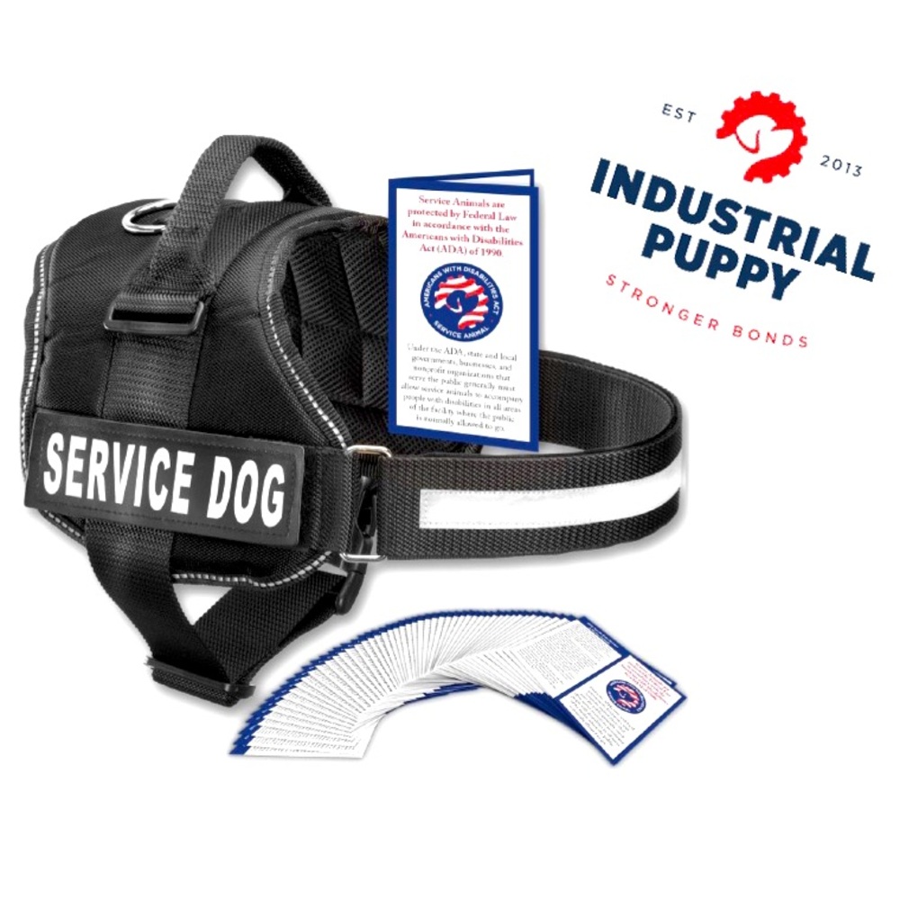 INDUSTRIALPUPPY Service-Vest Hook&Loop Straps-Handle-Harness SzM